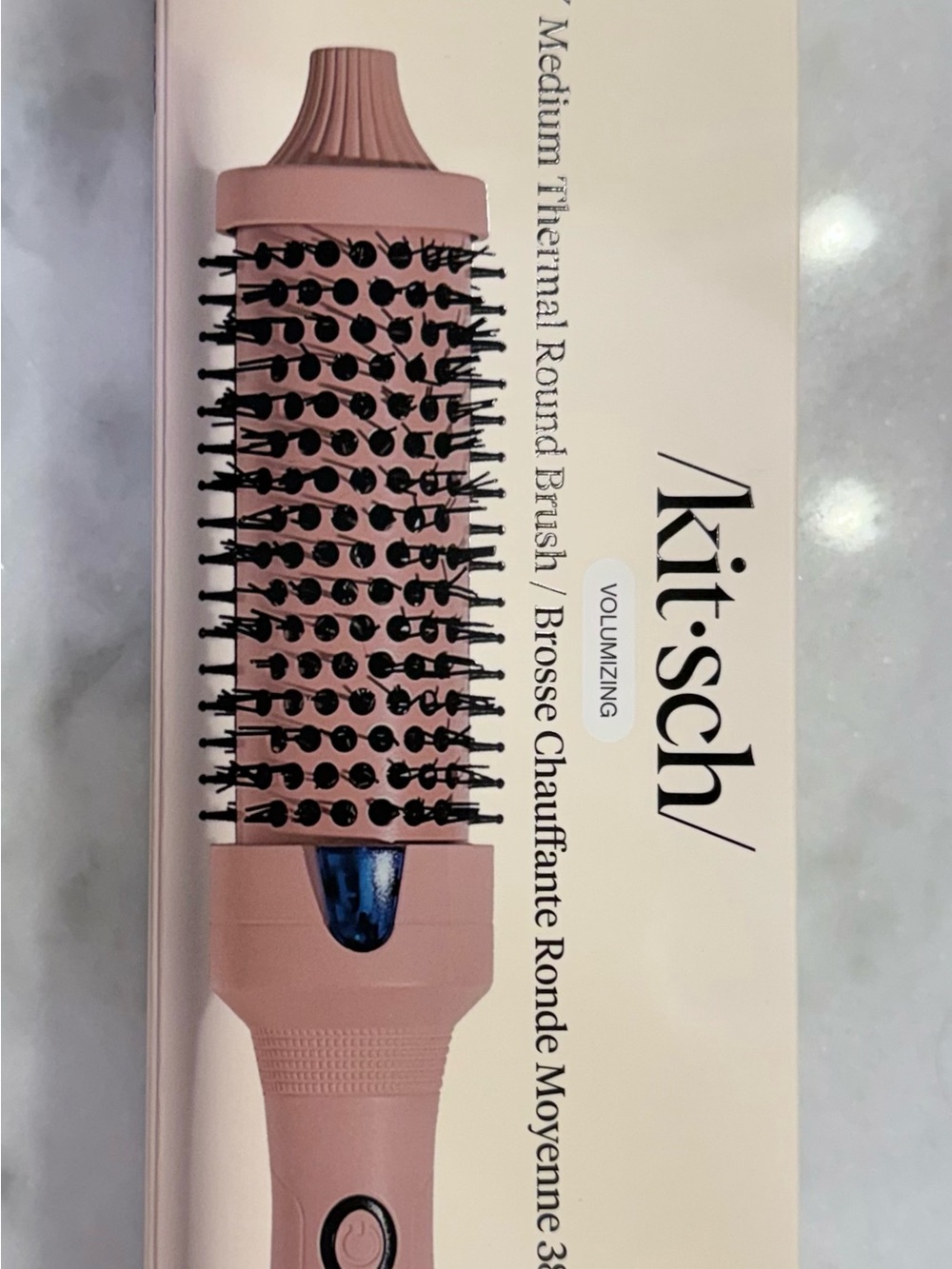 Kitsch Medium Thermal Round Hair Brush - Terracotta Pink
